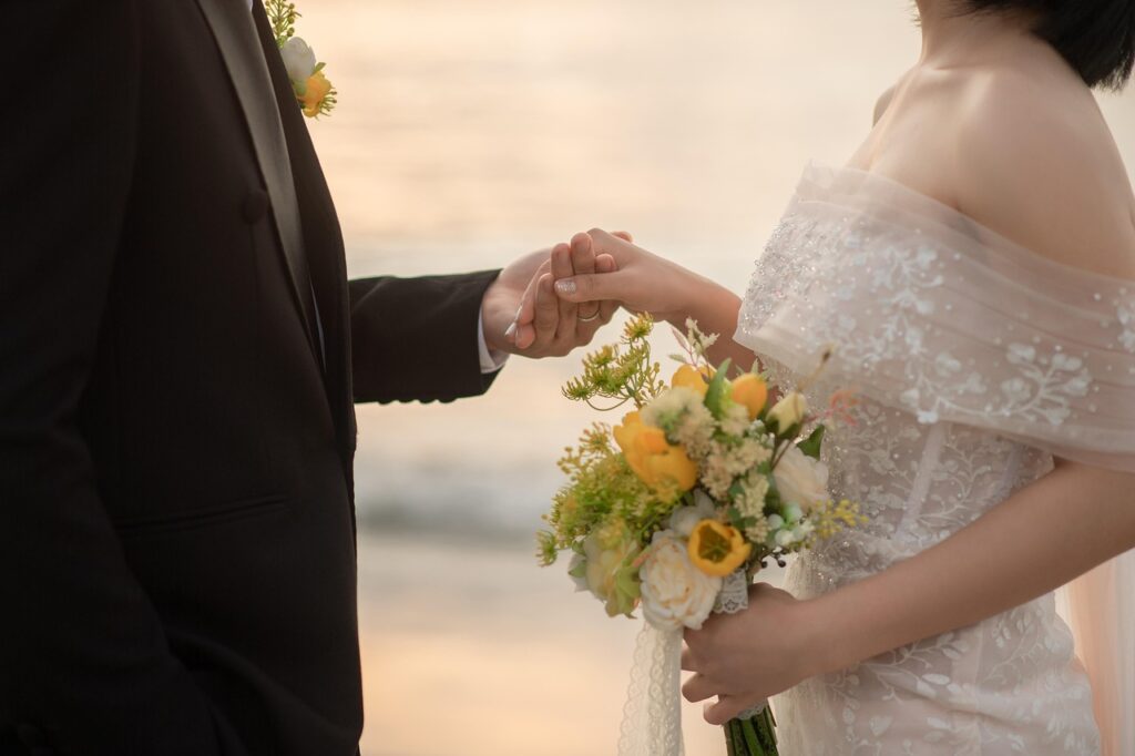 wedding, beach, sea, together, romance, love, woman, man, wedding, nature, wedding, wedding, wedding, wedding